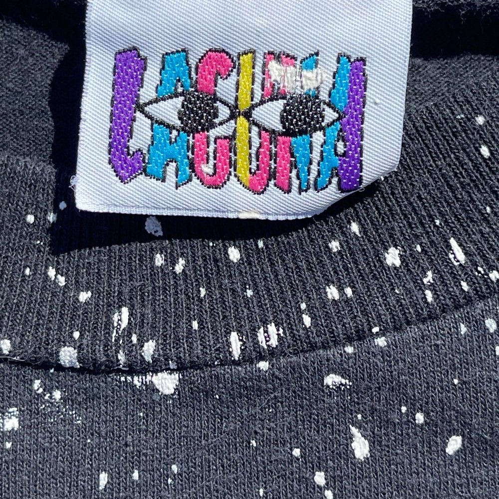 Vintage Single Stitch Laguna Black & White Palm Trees & Night Sky Island Tee- XL - Picture 5 of 6